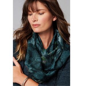 J.Jill Cyanornmed Lightweight Scarf One Size